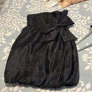 Black bubble dress with bow